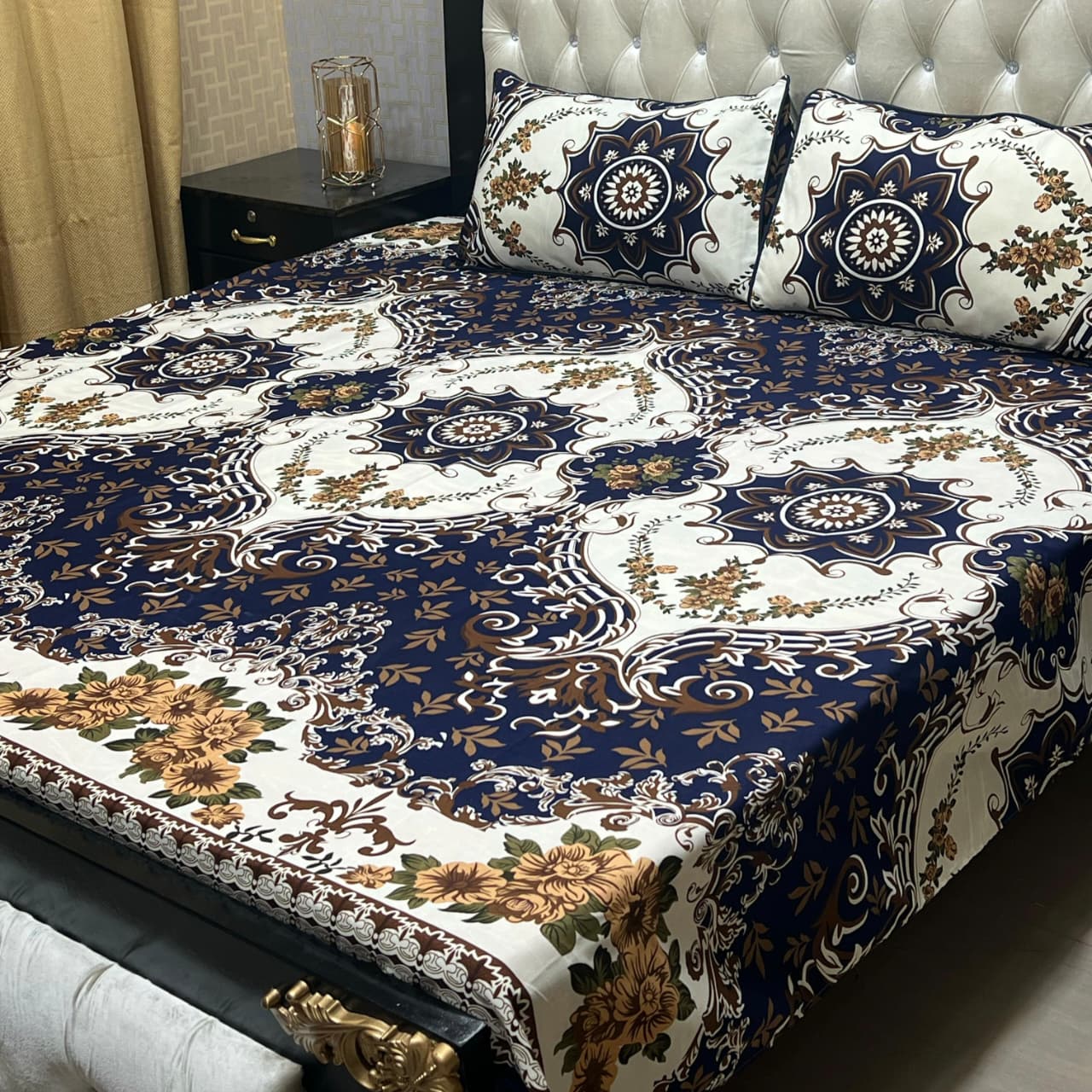 Crystal Cotton Bedsheet Design 017