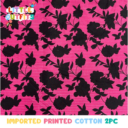Imported Cotton 2PC Unstitched for Girls