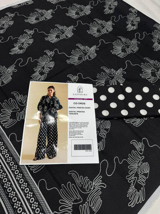 Sapphire Digital Printed Co-Ords Set (Shirt & Trouser)