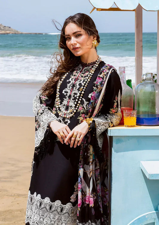 Elaf Luxury Embroidered Lawn 3Pc Suit with Printed Dupata