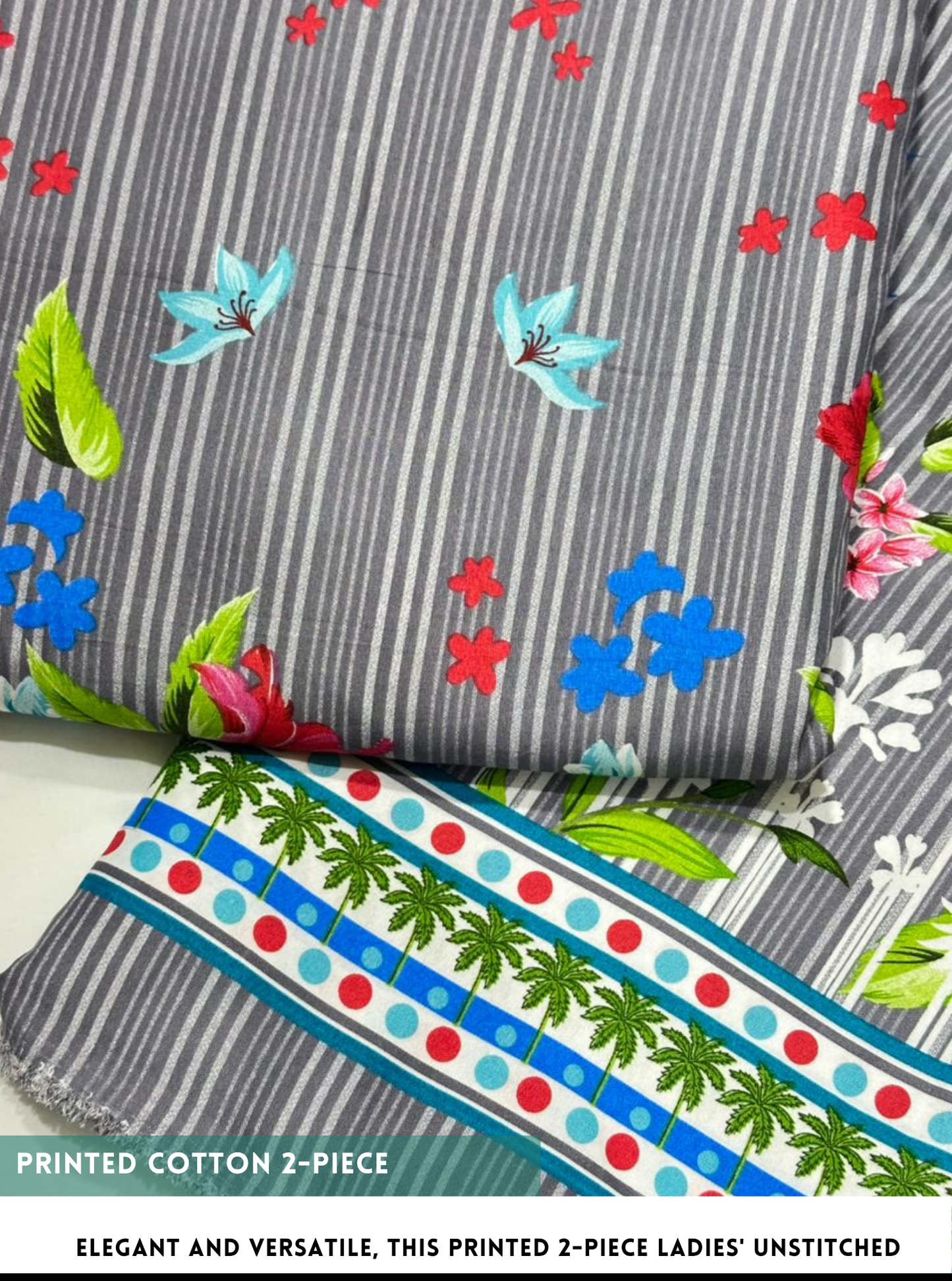2 Piece Printed Cotton