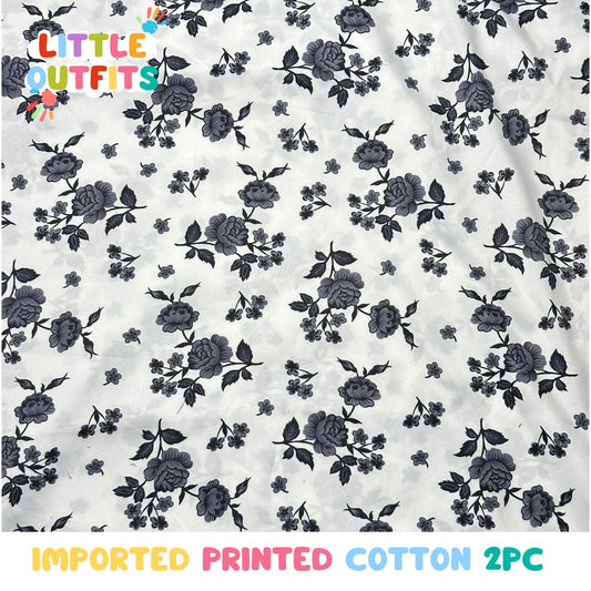 Imported Cotton 2PC Unstitched for Girls