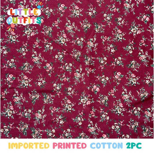 Imported Cotton 2PC Unstitched for Girls