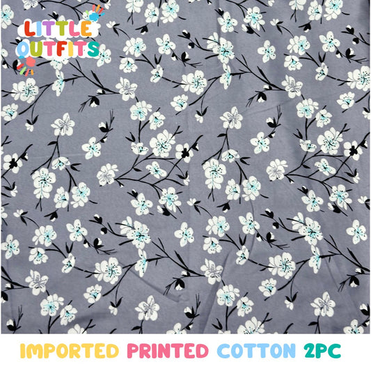 Imported Cotton 2PC Unstitched for Girls