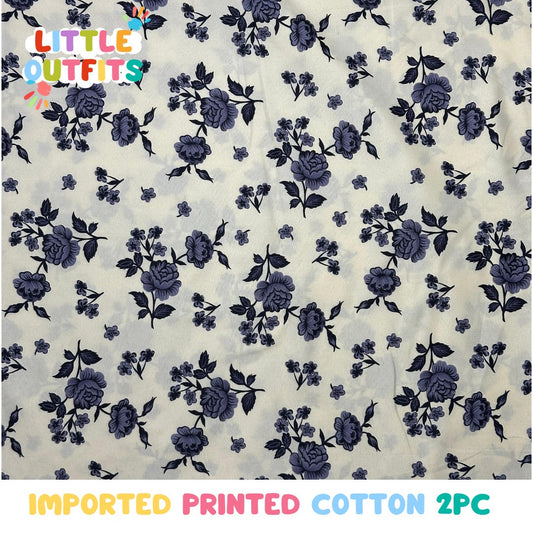 Imported Cotton 2PC Unstitched for Girls