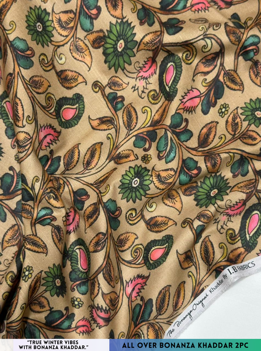 Printed Bonanza Khaddar 2-Piece Unsticthed