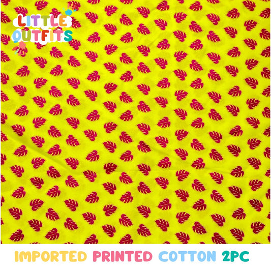Imported Cotton 2PC Unstitched for Girls