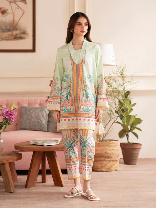 MAHNUR Digital Printed Co-Ords Set (Shirt & Trouser)