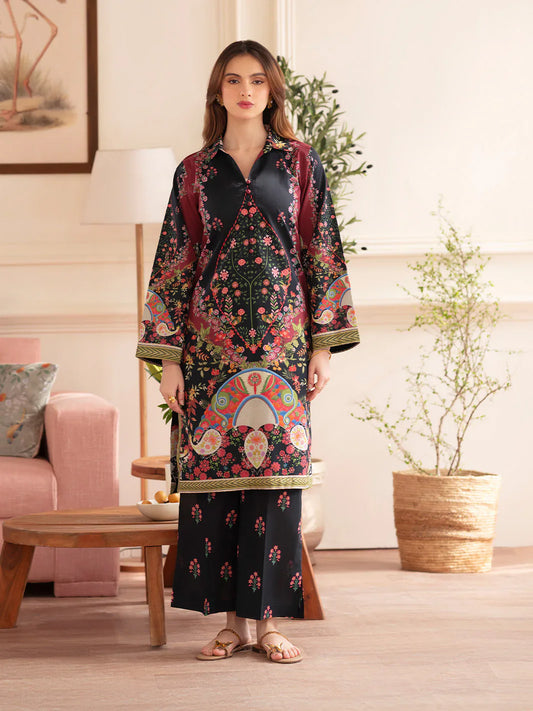 MAHNUR Digital Printed Co-Ords Set (Shirt & Trouser)