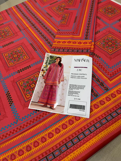 MAHNUR Digital Printed Co-Ords Set (Shirt & Trouser)