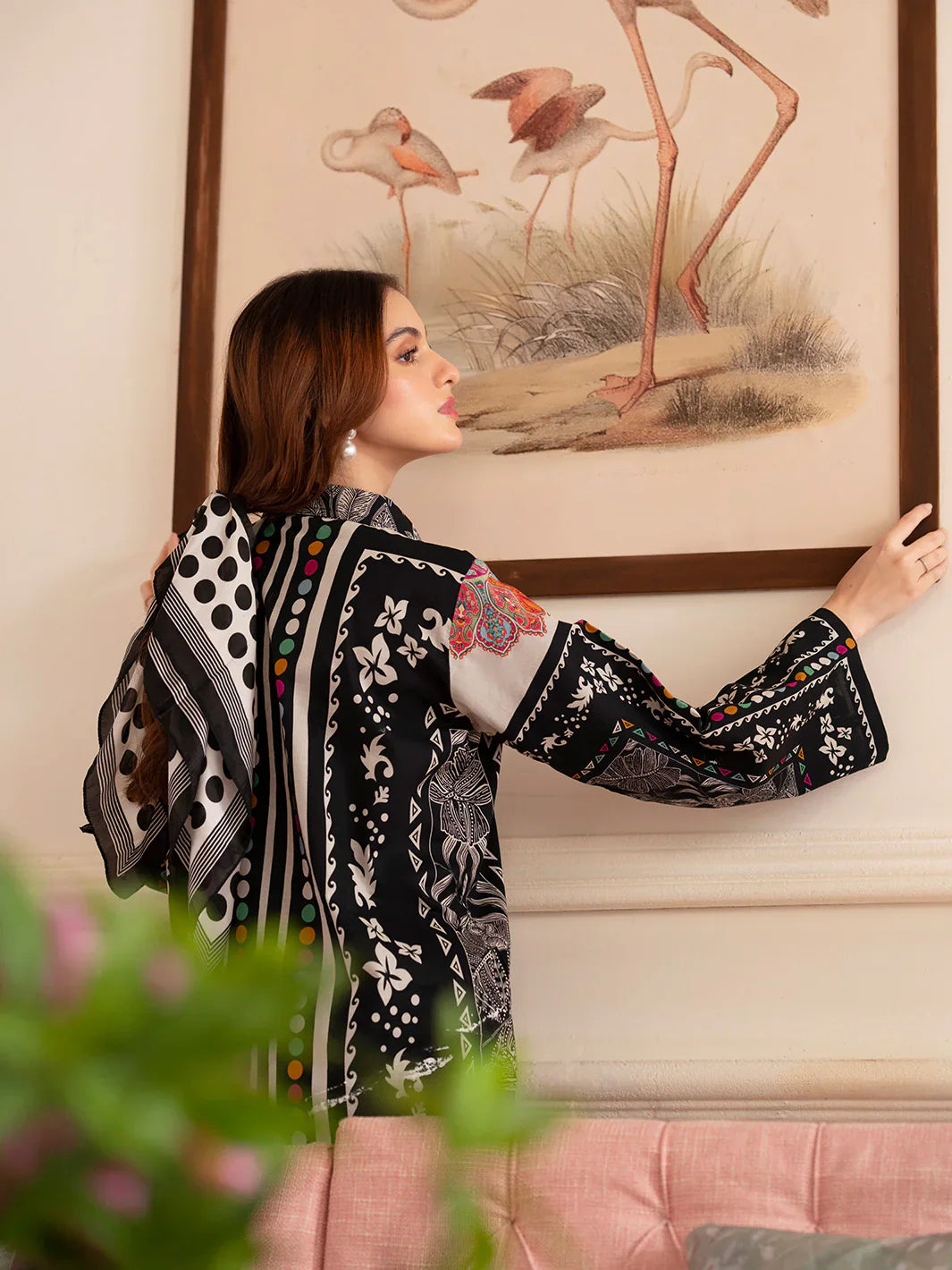 MAHNUR Digital Printed Co-Ords Set (Shirt & Trouser)