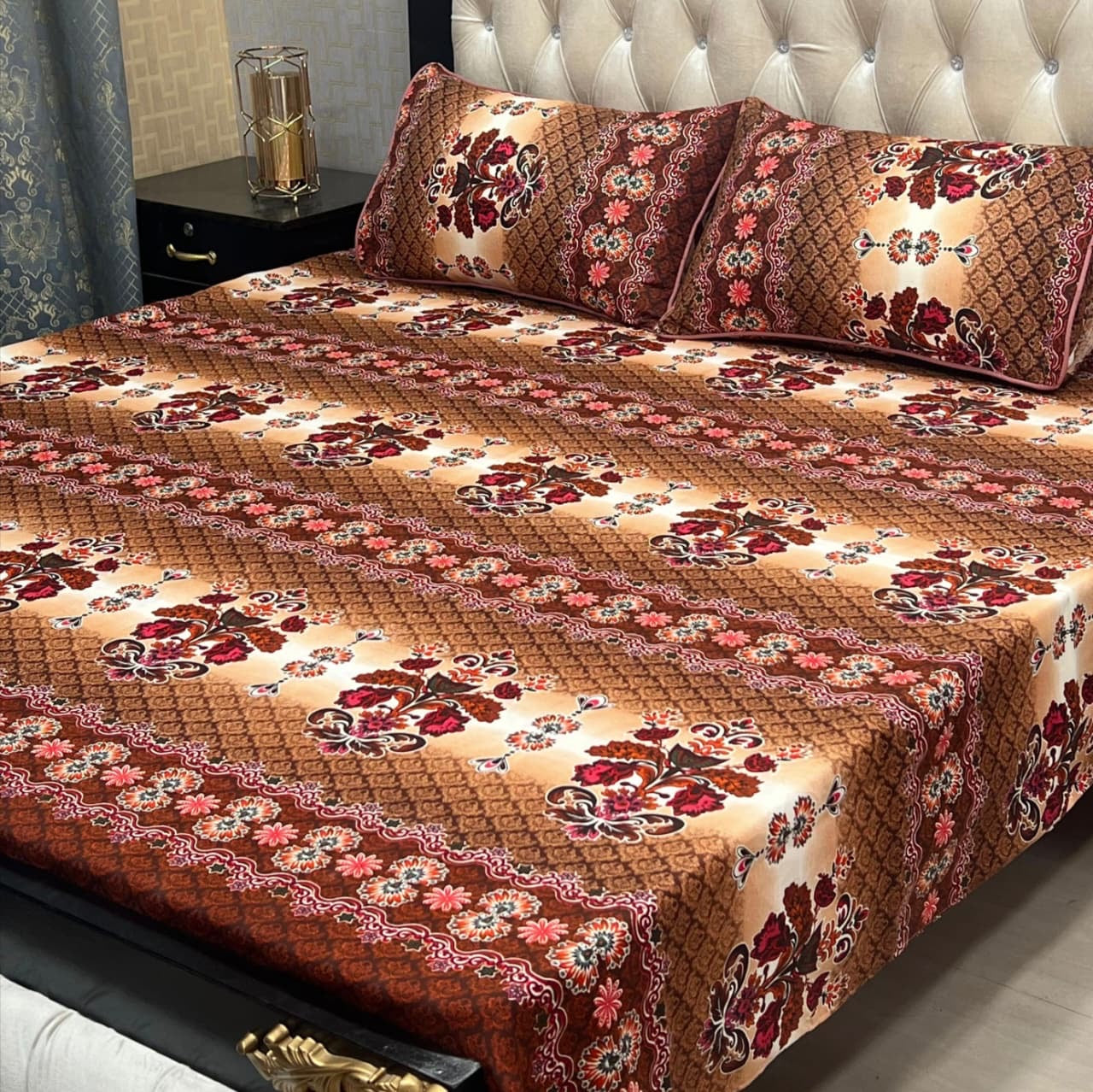 Crystal Cotton Bedsheet Design 058