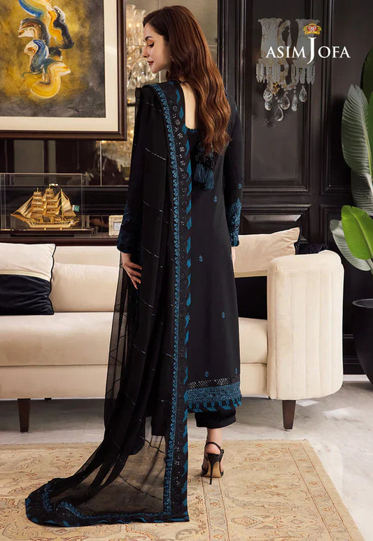 Asim Jofa  Summer 3PC Lawn Embroidered Suit