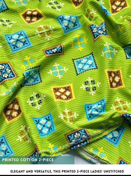 2 Piece Printed Cotton