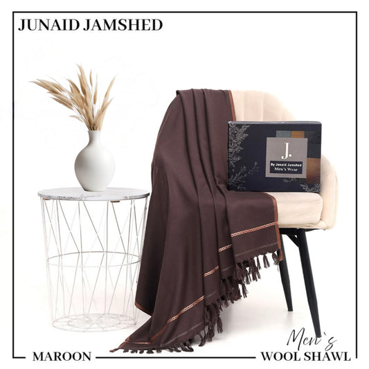Jamshed Wool Shawl - Maroon
