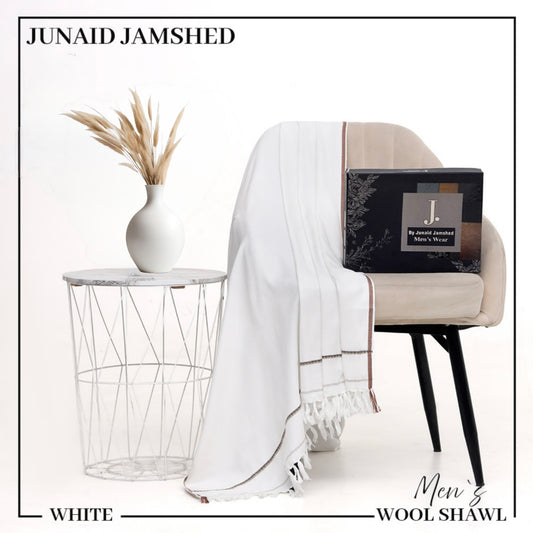 Jamshed Wool Shawl - White