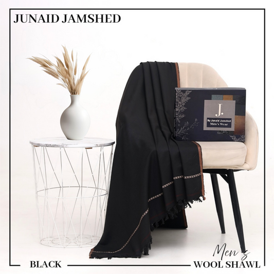 Jamshed Wool Shawl - Black