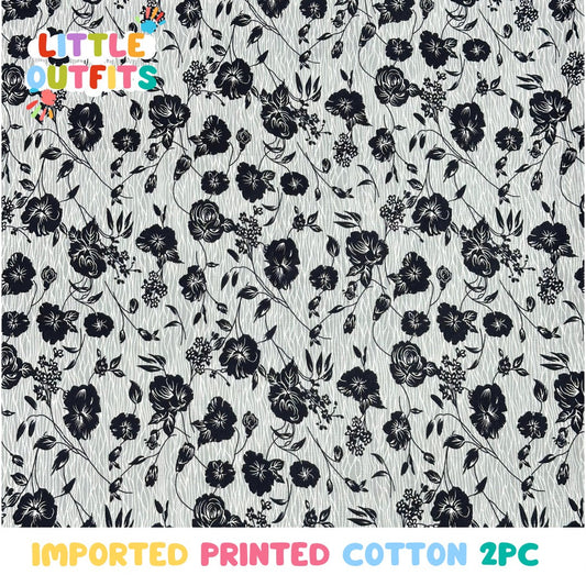 Imported Cotton 2PC Unstitched for Girls