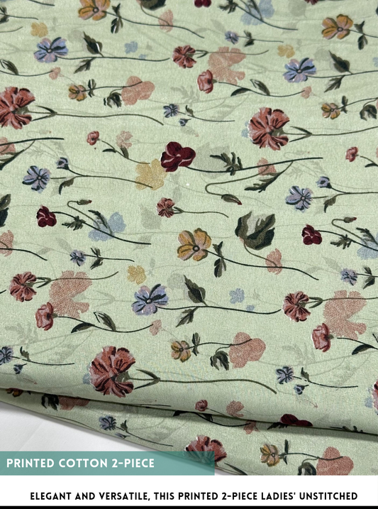 2 Piece Printed Cotton