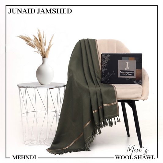 Junaid Jamshed Wool Shawl - Green